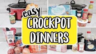 5 DUMP & GO CROCKPOT DINNERS | The EASIEST Tasty Slow Cooker Recipes | NEW for 2025 Crockpot Recipes