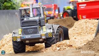 TRACTORS, TRUCKS, CARS, FIRE ENGINE & HEAVY RC CONSTRUCTION MACHINES WORK HARD AT HOBBY FAIR LEIPZIG