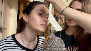 Asmr skin care with my sister ️