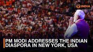 PM Narendra Modi addresses the Indian Diaspora in New York, USA