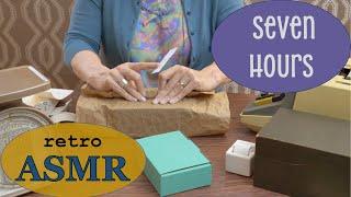 ASMR  7 Hours of Vintage Post Office Role Play  Paper, Stamping, Wrapping, Weighing (Soft Spoken)