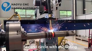 Korea hydraulic cylinder circular seam automatic welding machine testing