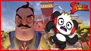 Let's Play Hello Neighbor Best Halloween Game with Combo Panda