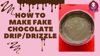 Let’s make Fake Chocolate Dip/Drizzle for our Fake Bakes! #fakechocolatedrizzle #peepthisyall