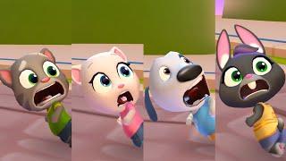 Talking Tom Time Rush Talking Tom Vs Talking Angela Vs Talking Hank Vs Talking Becca Gameplay