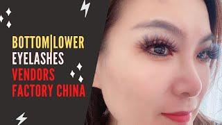 The Bottom Eyelashes Demo|Lower,Under,Down Eyelashes Enlarge Eyes Milanda Eyelashes Seller Factory