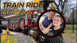 Come Ride the Train at the Bergen County Zoo NJ #trainride #bergencountynj #tramride