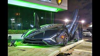 Lamborghini SIÁN FKP 37 - Unboxing & EPIC Hypercar Delivery Start Up - Drive at Lamborghini Miami