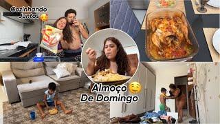 FIZEMOS O ALMOÇO DE DOMINGO JUNTOS, FRANGO INTEIRO NO FORNO!!! TARDE NA CASA DA CUNHADA 