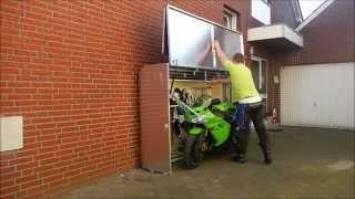 Cool motorcycle storage