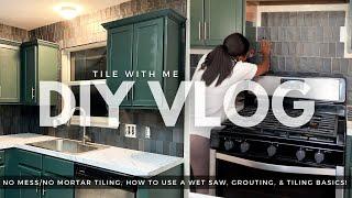 DIY Vlog: Tiling The Kitchen Backsplash