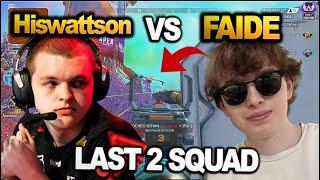 Faide vs Hiswattson in ranked: LAST 2 SQUAD