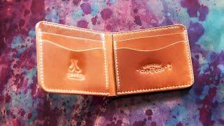 Relaxing ASMR // Crafting A Luxurious Shell Cordovan Leather Wallet