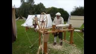 Joseph Moxon Great Wheel Lathe  Belbroughton 2012 Scarecrow show