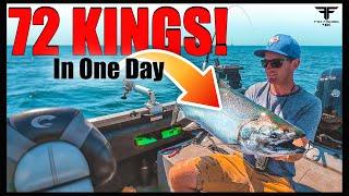 RECORD Breaking 72 King Salmon Day on LAKE ONTARIO!