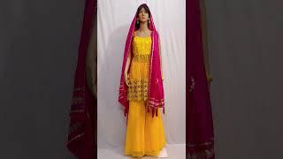 Designer Sharara suit from Saree full tutorial on my YouTube channel,Vandana Rai homemaker #Shorts ￼