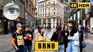 Czech Republic 4k walk in Brno - The capital of Moravia  HDR ASMR