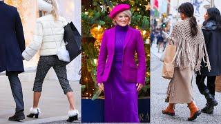 Christmas Street Style in  Bond Street 2023 | Festive Fashion