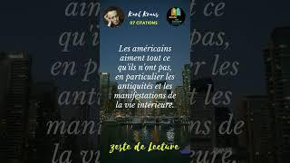 Motivation - Citations et pensées de Karl Krauss / shorts