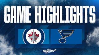 St. Louis Blues vs. Winnipeg Jets - Game Highlights