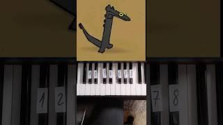 Toothless Dancing Meme Piano Tutorial #shorts