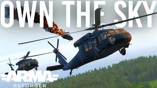 I Was The Enemies Worst Nightmare In This Helicopter… | Arma Reforger