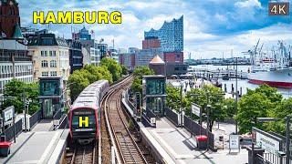 Hamburg, Germany   - A Scenic Summer City Walk in 4K