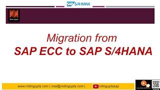 SAP ECC to SAP S4HANA Migration Overview