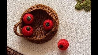 Stumpwork Tutorials (French Embroidery) -  3-D Apple & Stem