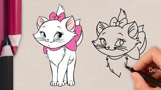 How to draw cute cats.