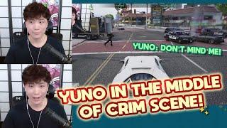 Yuno accidentally found himself in the middle of the CRIM SCENE and just wanted to PASS THROUGH!