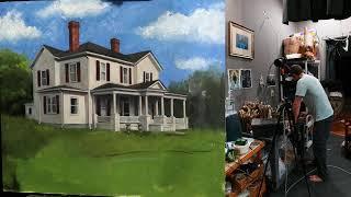 House Oil Painting - mom if you are reading this buy waffles. We are out.