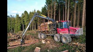 |4K| • Komatsu 890.3 • Big classic Forwarder • *DroneView* with Sound • Amest Invest • Action • #1