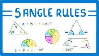 GCSE Maths - 5 Angle Rules to Know #116