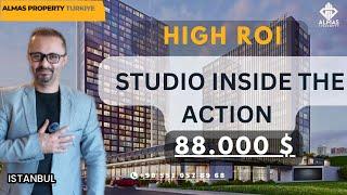 HIGH ROI STUDIO WITH 88.000 $ INSIDE THE ACTION | ISTANBUL APARTMENT TOUR