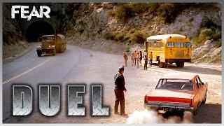 The Killer Truck Goes After A School Bus | Duel | Fear