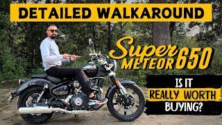 Super Meteor 650 Walkaround | Astral Black Review | Royal Enfield | Empty Tanks