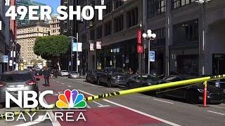 49ers rookie Ricky Pearsall shot in San Francisco's Union Square