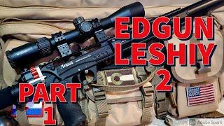 EDGUN LESHIY 2 - FIRST SHOOT - PART 1 - ACCURACY - TEST - SEMI AUTO PCP AIRGUN REVIEW POWER .30 JSB