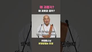 왜 괴롭지? 왜 괴로운 걸까? #법륜스님 #정답없는인생 #법륜쇼츠 #법륜스님쇼츠 #정토불교대학
