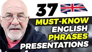 37 VITAL Phrases for Presentations In English | SPEAK LIKE A PRO!