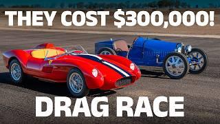 Drag race: Bugatti Baby vs Ferrari Testa Rossa J