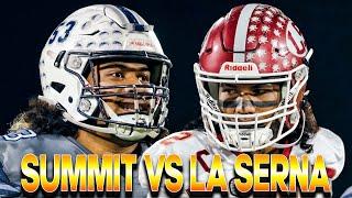 Summit vs La Serna- CIFSS Division 5 Semi-Final Slugfest Winner Goes To The Chip