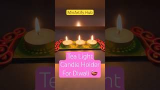 Full of lighttea light candle️holder  for special diwali #diwali #shorts #diwali2024 #candle