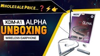 KDM A1 ALPHA Wireless Earphone Unboxing  Best Wireless Earphone Under 500/- 