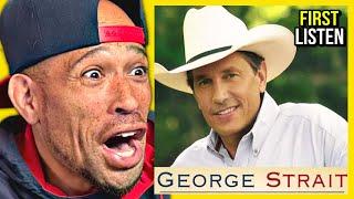 Rapper FIRST time REACTION to George Strait - Amarillo By Morning! The Rodeo is INSANE...