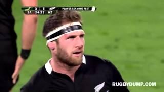 Kieran Read's big tackle on Duane Vermeulen in Dunedin