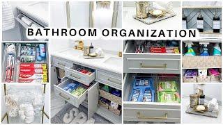 BUDGET FRIENDLY BATHROOM ORGANIZATION & STORAGE IDEAS : BATHROOM SINK ORGANIZATION | OMABELLETV