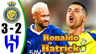 Ronaldo Show  Crazy Hat-Trick - AL Nassr vs AL Hilal 3-2 - All Goals - 2024