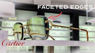 CUSTOM Cartier Rimless with Faceted Lenses - Tinted AND Photochromic?!?